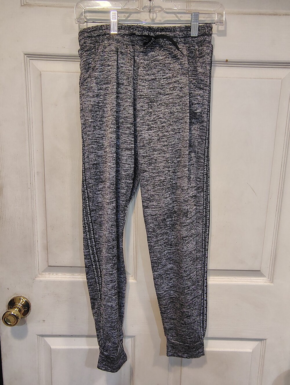 Joggers Women's Size L/XL Grey/Black